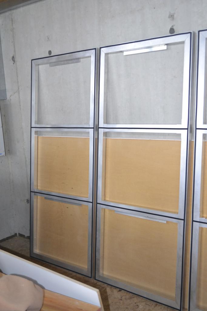The frames with their backing panels