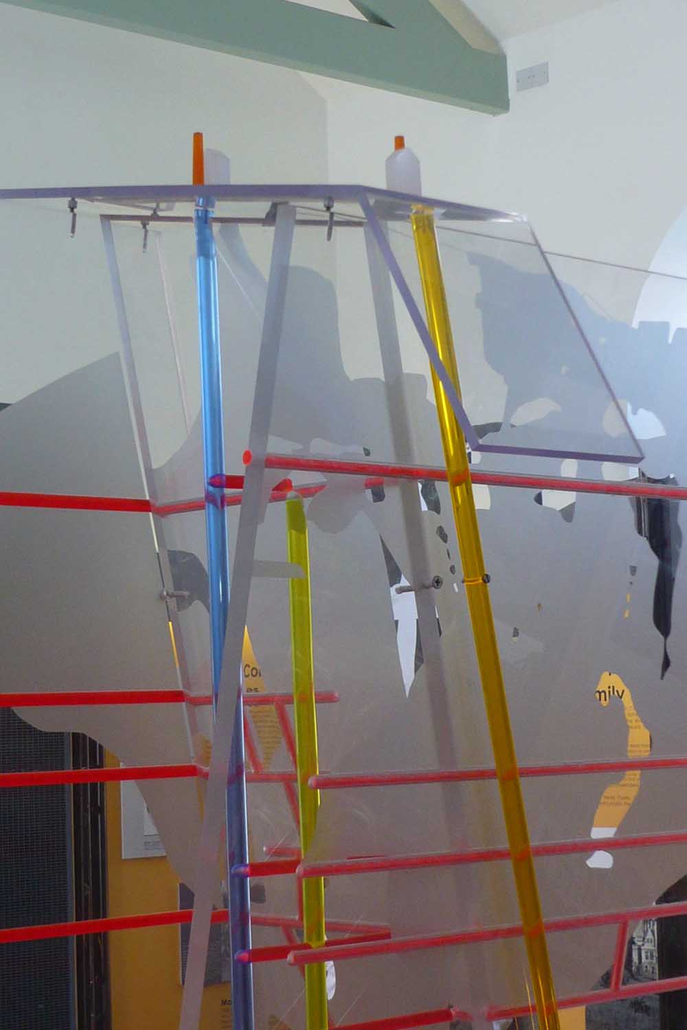 Exhibit in clear acrylic