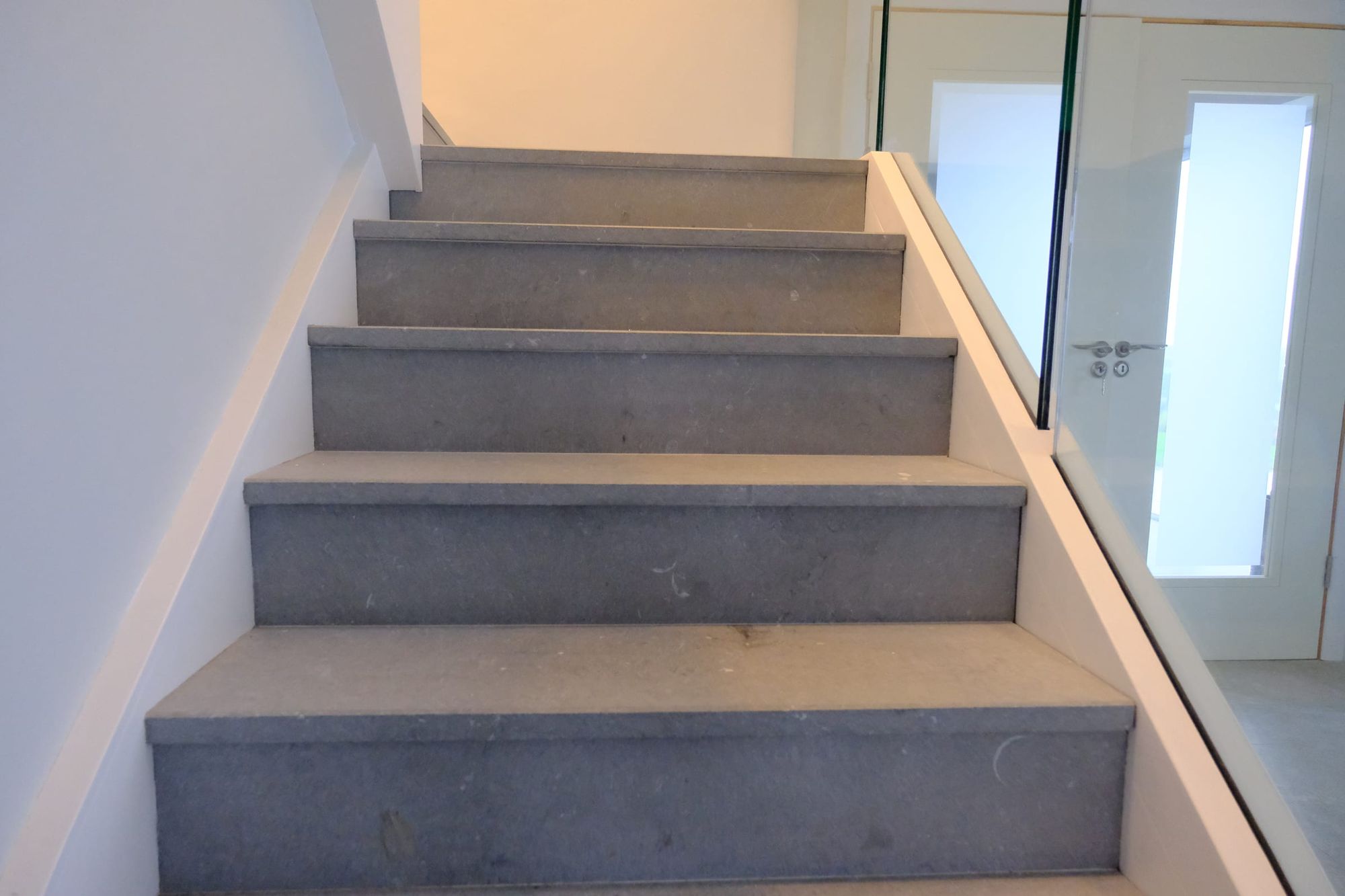 Stair with a glass balustrade